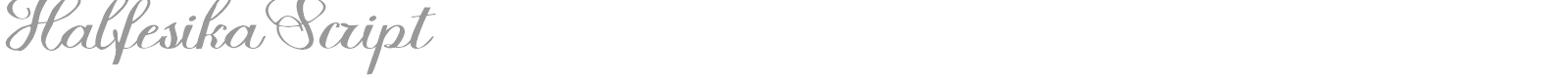 Halfesika Script font preview
